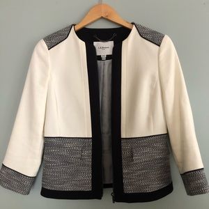 LK Bennet Blazer - Elegant Ivory & Navy